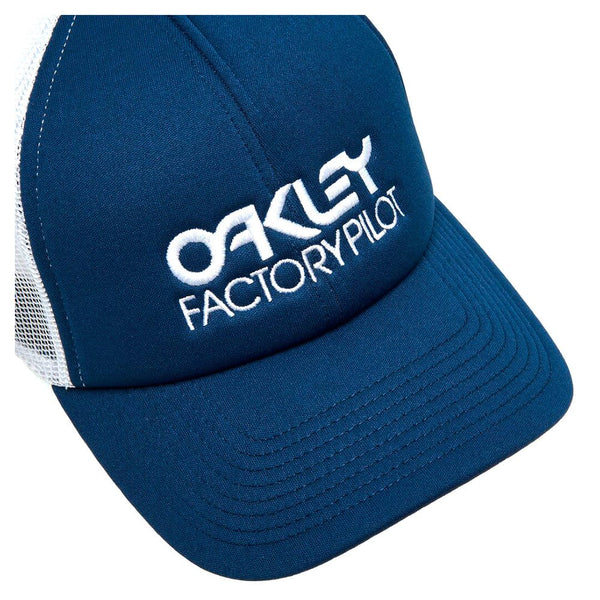 Casquette Oakley Factory Pilot Trucker Hat Bleu Blanc F0S900510