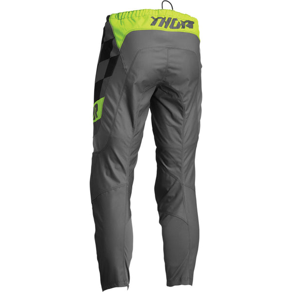 Pantalon Cross Thor Sector Birdrock Enfant Gris Jaune Fluo