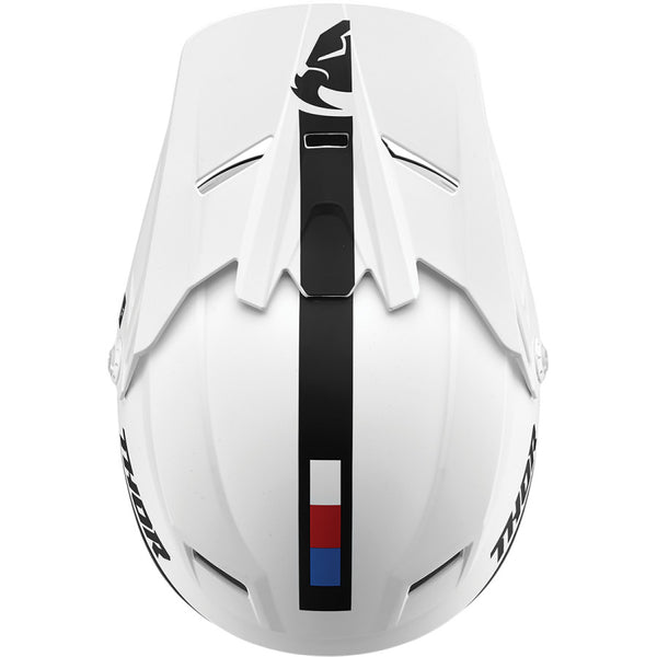 Casque Enfant Thor Youth Sector Racer White Blue Red Helmet