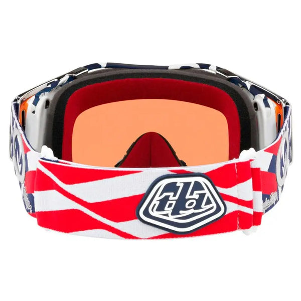 PROMO Masque Oakley Airbrake Mx Troy Lee Designs Patriot Rwb W/Prizm Mx Torch 0OO7046