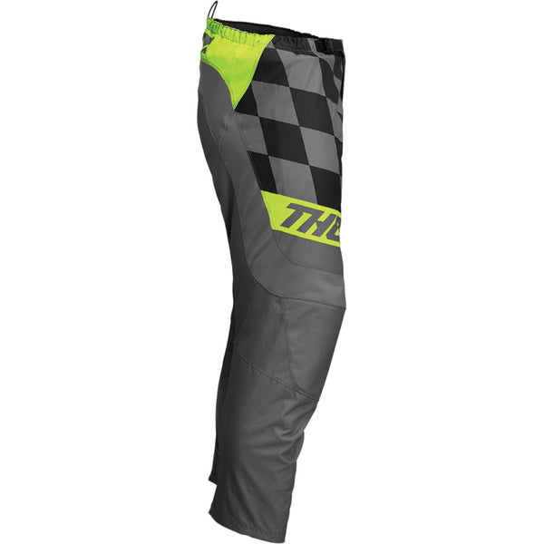 Pantalon Cross Thor Sector Birdrock Enfant Gris Jaune Fluo