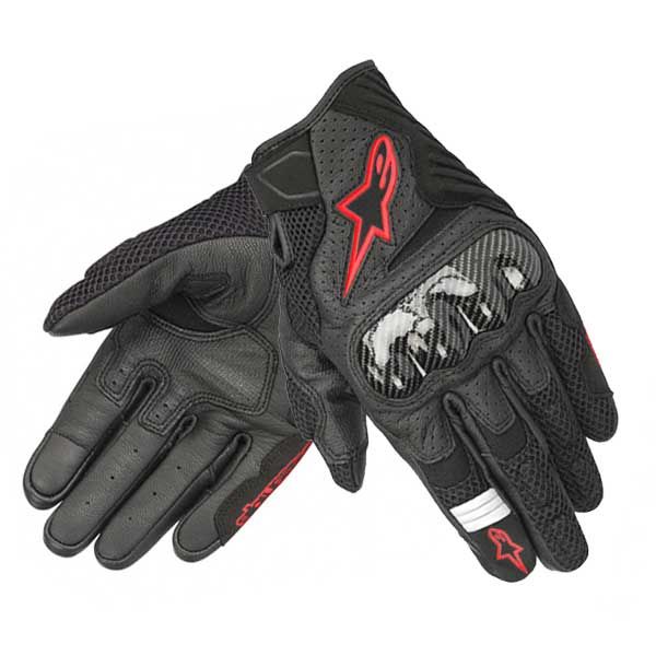 Gants Alpinestars Smx-1 Air V2 Noir Rouge Fluo 3570578 1030