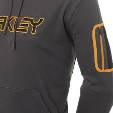 DESTOCKAGE Sweat-shirt Oakley B1B Pocket Pullover Hoodie Forged Iron Gris Orange PMO