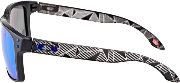 Lunette Oakley Holbrook Matte Black Prizmatic Prizm Sapphire Polarisée