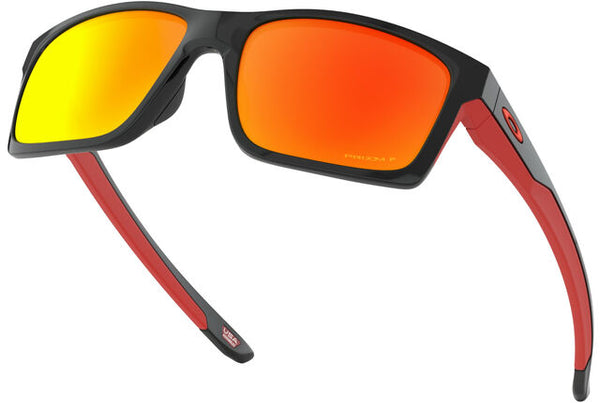 lunette Oakley Mainlink Xl Polished Black Prizm Ruby Polarisée
