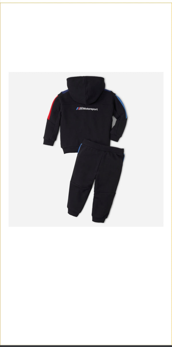 Destockage Ensemble Jogging Puma BMW Enfant Noir Bleu Rouge 530165 01