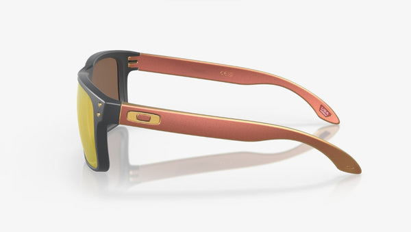 LUNETTE OAKLEY HOLBROOK MATTE CARBON PRIZM 24K POLARIZED OO9102-W455