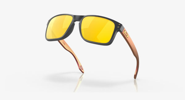 LUNETTE OAKLEY HOLBROOK MATTE CARBON PRIZM 24K POLARIZED OO9102-W455