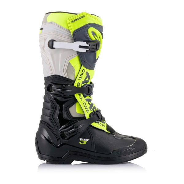 Bottes Alpinestars Tech 3 Gris Jaune Fluo 2013018 1055