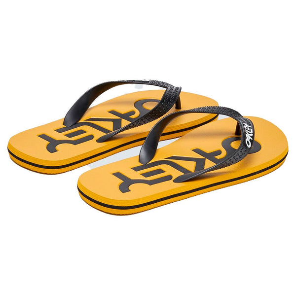 Savates Oakley College Flip Flop Noir Jaune FOF100255 5AA