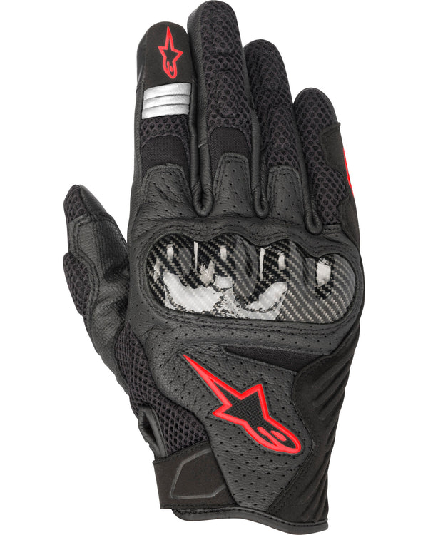 Gants Alpinestars Smx-1 Air V2 Noir Rouge Fluo 3570578 1030