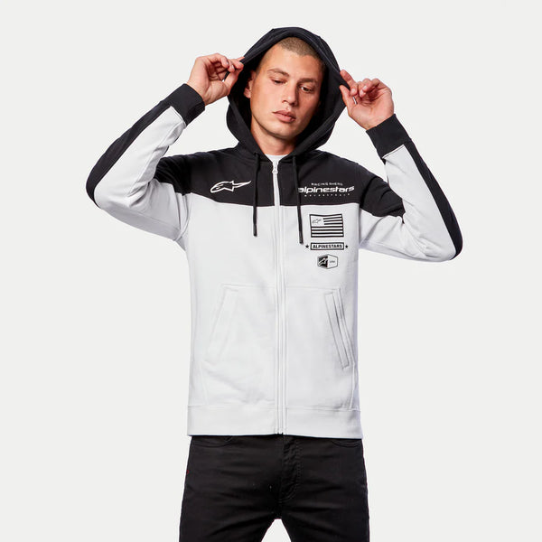 SWEAT-SHIRT ALPINESTARS H-BLOCK HOODIE BLACK WHITE 1213-51070 1020 PMO