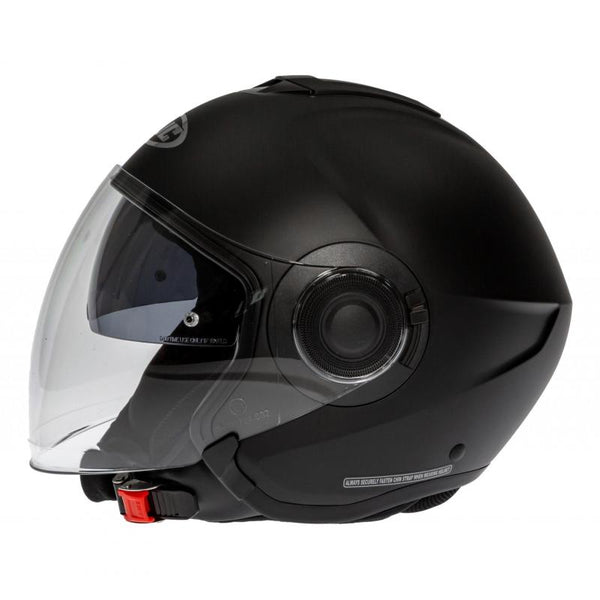 Casque jet HJC i40 Semi Mat noir / Semi Flat black PROMO DESTOCKAGE