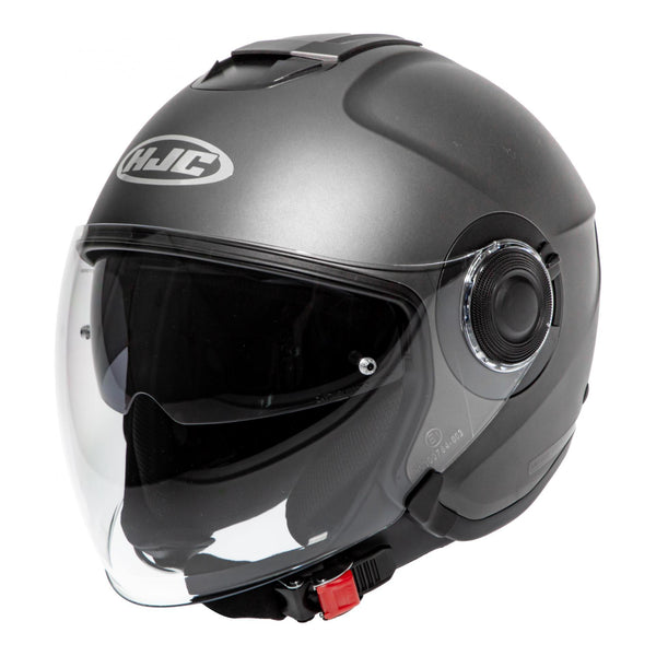 Casque jet HJC i40 Semi Mat titanium / Semi Flat Titanium PROMO DESTOCKAGE