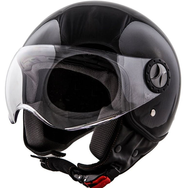 Casque Vito Jet Moda Loreto Noir Brillant
