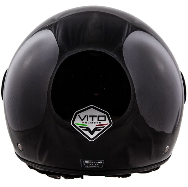 Casque Vito Jet Moda Loreto Noir Brillant