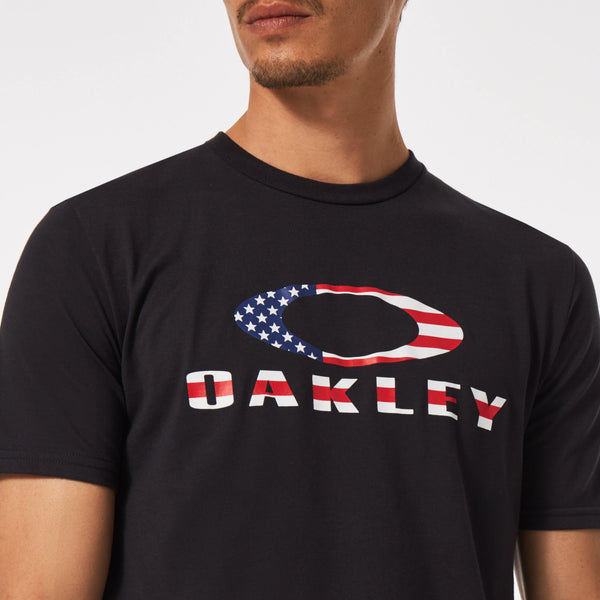 Tee-Shirt Oakley O Bark Black American Flag