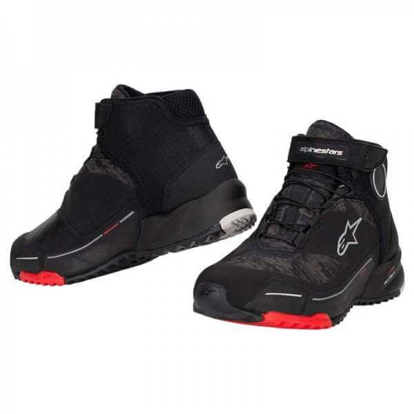 Bottes Alpinestars Cr-X Riding Shoes Noir Camo Rouge