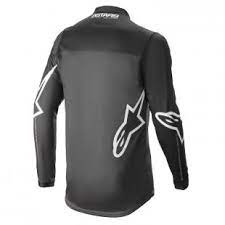 Maillot Alpinestars Racer Braap Jersey Noir Anthracite Blanc