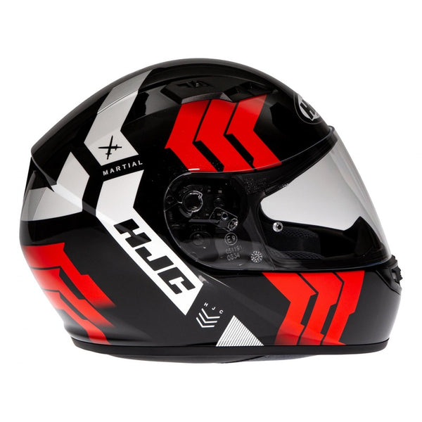 DESTOCKAGE Casque Hjc Cs-15 Martial MC1 Noir Blanc Rouge PROMO DESTOCKAGE