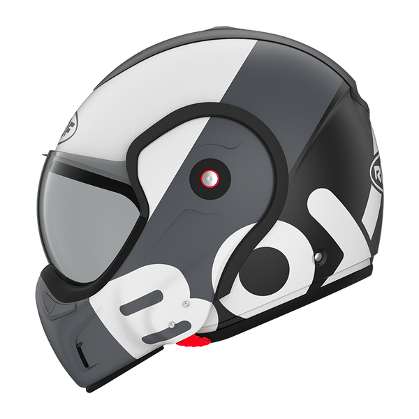 Casque Roof RO9 Boxxer Flag Noir-Blanc Matte 01273058 boxxer promo DESTOCKAGE