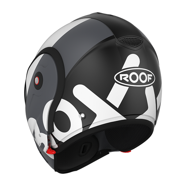 Casque Roof RO9 Boxxer Flag Noir-Blanc Matte 01273058 boxxer promo DESTOCKAGE