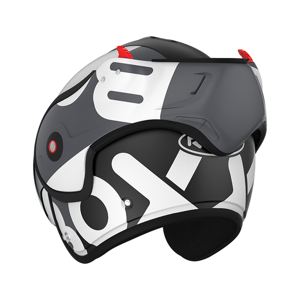 Casque Roof RO9 Boxxer Flag Noir-Blanc Matte 01273058 boxxer promo DESTOCKAGE