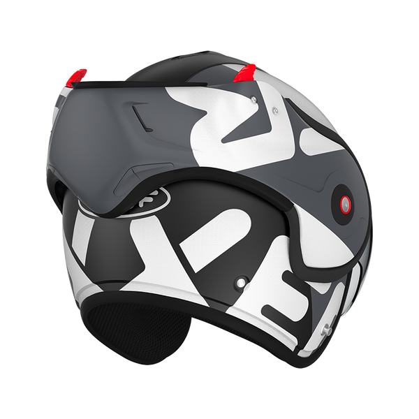 Casque Roof RO9 Boxxer Flag Noir-Blanc Matte 01273058 boxxer promo DESTOCKAGE