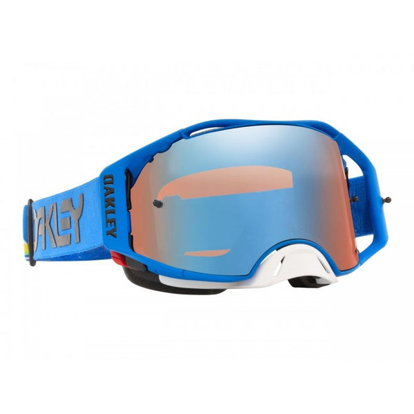 Masque Oakley Airbrake Mx Heritage Stripe Blue W/Prizm Mx Sapphire Edition Limiter