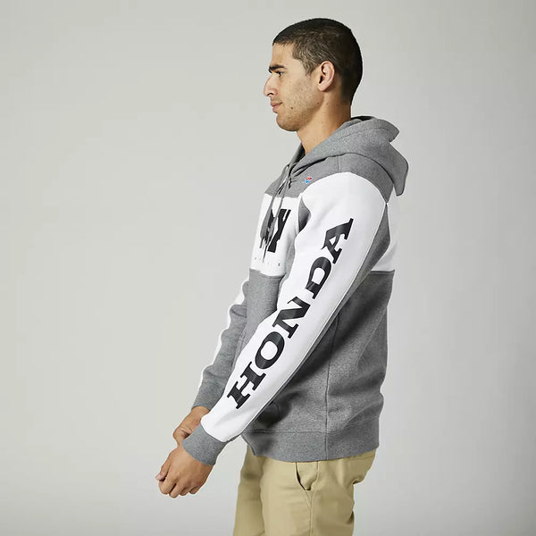Sweat Shirt Fox Racing Honda Hrc Zip Fleece Noir Gris 28996-185 PMO