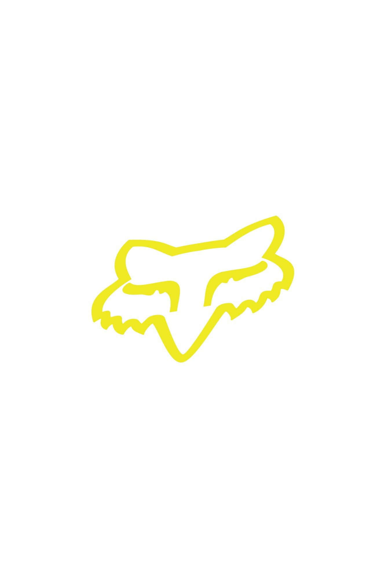 Stickers Autocollant Fox Racing Head Tdc 4 Jaune Fluo