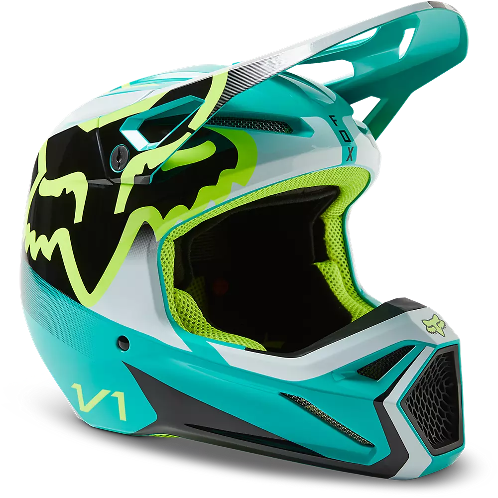 CASQUE FOX RACING LEED V1 TEAL 29657-176 | RacingGear974