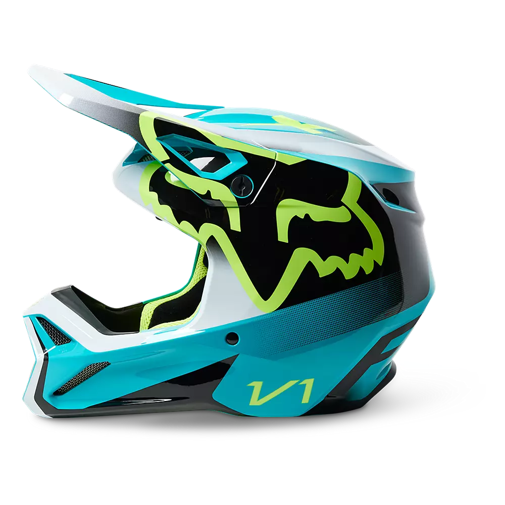 CASQUE FOX RACING LEED V1 TEAL 29657-176 | RacingGear974