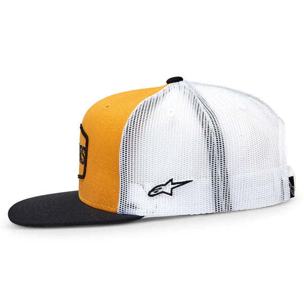 Casquette Alpinestars Framed Trucker Hat Gold Black White 1212-81260
