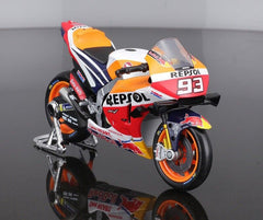 MINIATURE MOTO REPSOL HONDA TEAM MARC MARQUEZ #93 1:18 MAISTO