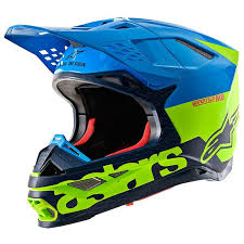Casque Alpinestars SuperTech S-M8 Radium Noir Matte Gris Jaune Fluo