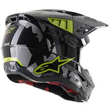 Casque Alpinestars S-M5 Rover Helmet Ece Anthracite/Yellow Flourescent/Gray Camo Gloss