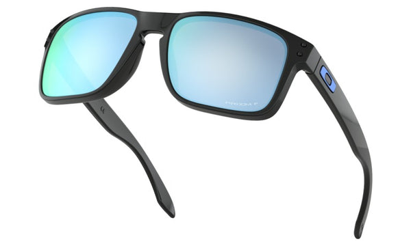 Lunette Oakley Holbrook Prizm polished black prizm deep water polarisée