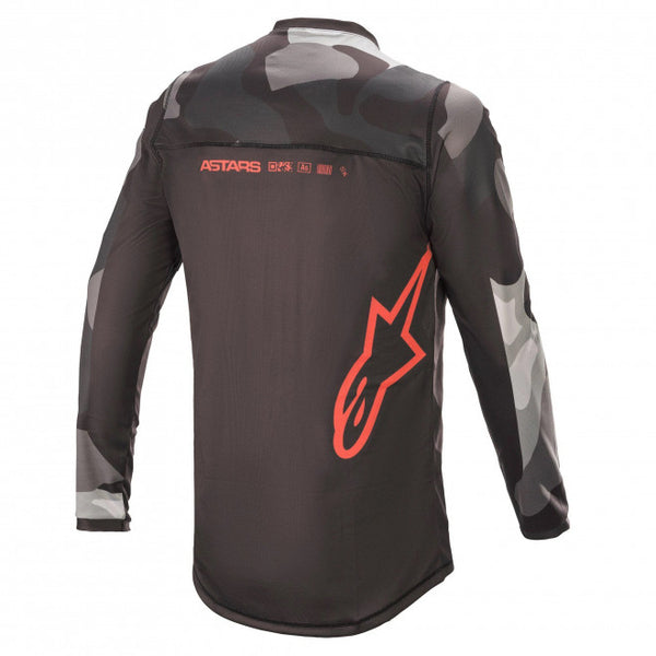 Maillot Alpinestars Racer Tactical Jersey Camo Rouge