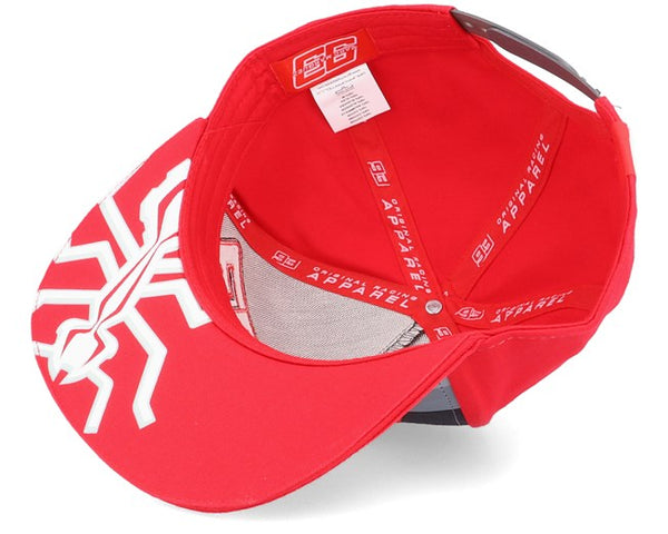 Casquette Marc Marquez Cap Flat MM93 Stripes Rouge