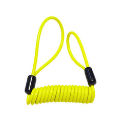 Cordon de rappel à ressort pour moto, 120cm, verrou de sécurité pour frein à disque Jaune Fluo