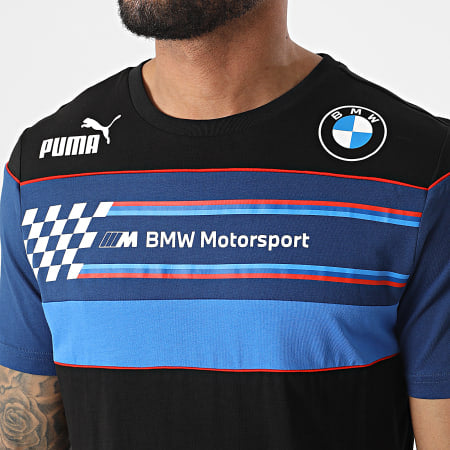 Destockage Tee-Shirt Puma Bmw Motorsport MMS SDS Noir Bleu 533327 01