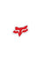 Stickers Autocollant Fox Racing Head Rouge