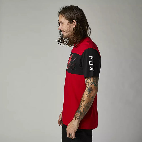 Tee-Shirt Fox Racing Mirer SS Crew Noir Rouge 28320-122