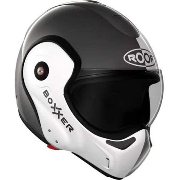 DESTOCKAGE Casque Roof RO9 Boxxer metal face blanc noir