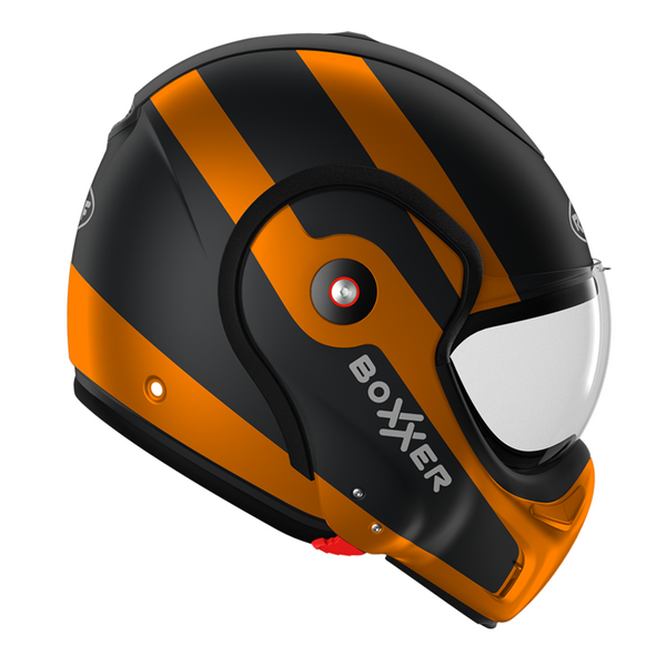 DESTOCKAGE Casque Roof RO9 Boxxer Fuzo noir orange mat boxxer promo DESTOCKAGE
