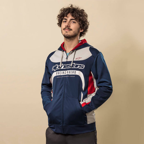 DESTOCKAGE Sweat-shirt Alpinestars Sessions Zip Hoodie Navy PMO