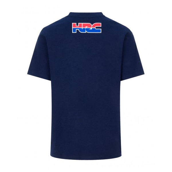 DESTOCKAGE Tee Shirt Honda Hrc 3 Stripes Bleu