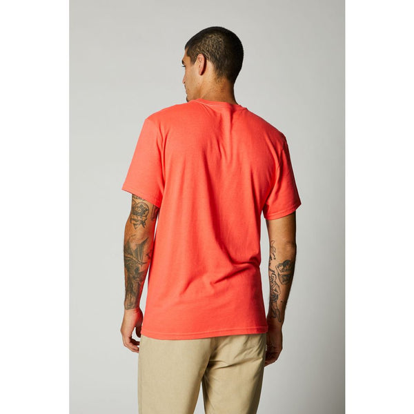 DESTOCKAGE Tee-Shirt Fox Racing Overspray Orange Noir Soldes