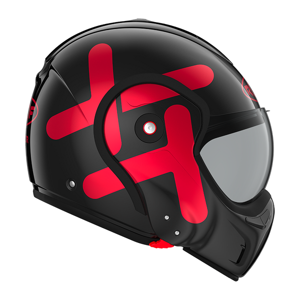 Casque Roof RO9 Boxxer Twin Noir-Rouge 01272657